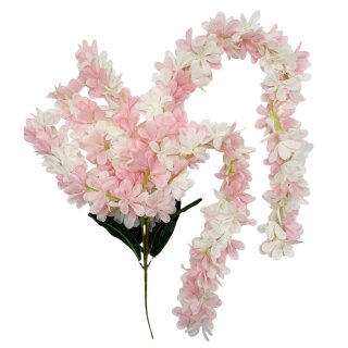 Künstliche Blütenranke Rosa/ Weiß ca. 110 cm
