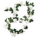 Künstliche Dahliengirlande Weiß ca. 180 cm