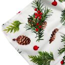 Weihnachtlicher Tischläufer mit Zapfen und...