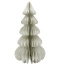 Papier Tannenbaum Weiß/Gold ca. 60 cm