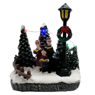 Mini LED Weihnachtsdorf " Weihnachtssänger"