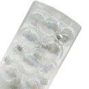 Glas Christbaumkugeln im 16er Set Klar mit Farbschimmer...