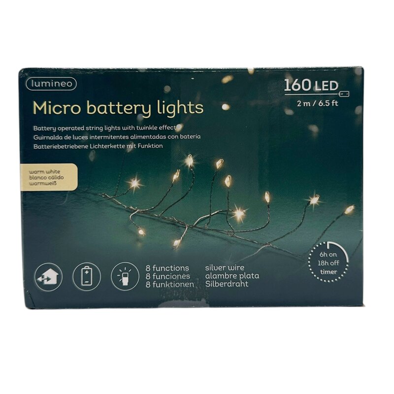 Led Mini Ld160 Micro LED Lichterdraht 160 LED`s ca. 2 m