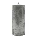 Echtwachs Kerze Silber  ca. 14 cm