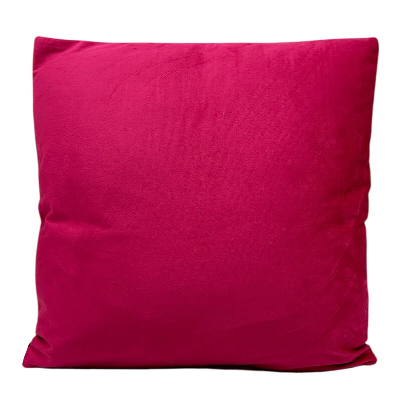 Samt Deko Kissen Pink ca. 45 cm