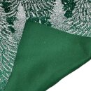 Weihnachtlicher Deko Stoff Grün/Weiß/Glitzer...