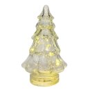 LED Glas Tannenbaum Klar ca. 19,5 cm