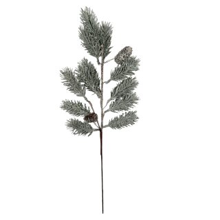 Künstlicher Tannenzweig Grün/Glitzer ca. 50 cm