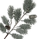 Künstlicher Tannenzweig Grün/Glitzer ca. 50 cm