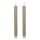 LED Echtwachs Stabkerzen  im 2er Set Beige ca. 24 cm