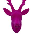 Hirschkopf zum Hängen Pink ca. 30 cm