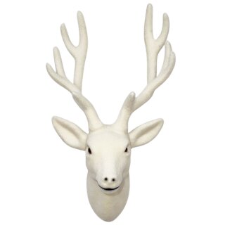 Hirschkopf zum Hängen Creme ca. 30 cm