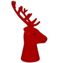 Hirsch-Büste Rot ca. 19 cm