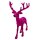 Hirsch Pink ca. 28 cm