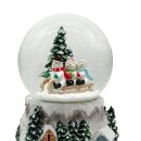 Schneekugel Spieluhr Bunt ca.15 cm