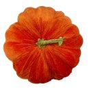 Herbstlicher Deko-Kürbis aus Samt Orange Ø...