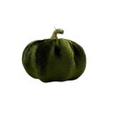 Herbstlicher Deko-Kürbis aus Samt Grün Ø...