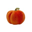 Herbstlicher Deko-Kürbis aus Samt Orange Ø...