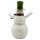 Plüsch Schneemann Weiß/Grün/Rot ca. 34 cm