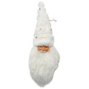 Weihnachtsmann zum Aufhängen Weiß ca. 40 cm