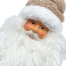 Weihnachtsmann zum Aufhängen Beige/Weiß ca. 40 cm