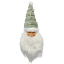 Weihnachtsmann zum Aufhängen Mint/Weiß ca. 40 cm