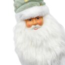 Weihnachtsmann zum Aufhängen Mint/Weiß ca. 40 cm