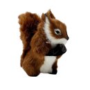 Eichhörnchen mit Spange Plüsch Braun ca. 12 cm