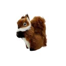 Eichhörnchen mit Spange Plüsch Braun ca. 12 cm