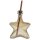 Weihnachts-Trinkglas Stern mit Strohhalm Braun/Silber ca. 200 ml