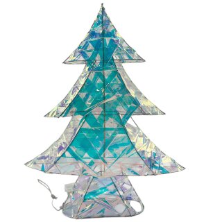 LED Tannenbaum mit holografischem Farbschimmer ca. 40 cm