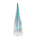 LED Pyramide mit holografischem Farbschimmer ca. 40 cm