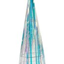 LED Pyramide mit holografischem Farbschimmer ca. 40 cm
