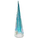 LED Pyramide mit holografischem Farbschimmer ca. 60 cm