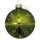 Glas Christbaumkugel "Schneeflocke" Khaki/Glitzer Ø ca. 8 cm