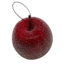 Deko Äpfel Rot/vereist im 4er Set Ø ca. 6 cm