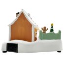 LED Weihnachtsspiel Lebkuchenhaus Bunt ca. 17 cm