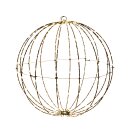 LED Ball Metall Schwarz 100 LEDs Warmweiß Ø...