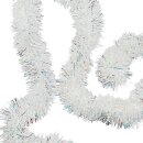 Lametta Girlande Weiß/Silber/Glitzer ca. 200 cm