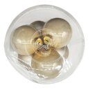 Glas Christbaumkugeln im 6er Set Champagner Ø ca....
