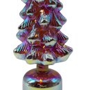 LED Glas-Tannenbaum Lila/Farbschimmer ca. 41 cm