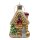 Glas Christbaumschmuck Lebkuchenhaus Gold ca. 8 cm
