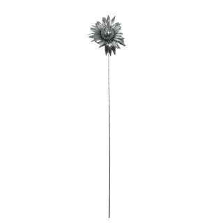 Funkelnde Glitzer-Blume Silber ca. 50 cm