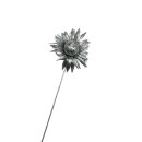 Funkelnde Glitzer-Blume Silber ca. 50 cm
