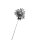 Funkelnde Glitzer-Blume Silber ca. 50 cm