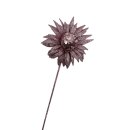 Funkelnde Glitzer-Blume Rosa ca. 50 cm