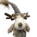 Elch mit ausziehbaren Beine Beige/Braun ca. 73 cm