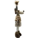 Elch mit ausziehbaren Beine Beige/Braun ca. 73 cm