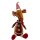 Kantenhocker Lebkuchen-Ameisenbär Braun/Rot/Weiß ca. 47 cm