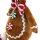 Kantenhocker Lebkuchen-Ameisenbär Braun/Rot/Weiß ca. 47 cm